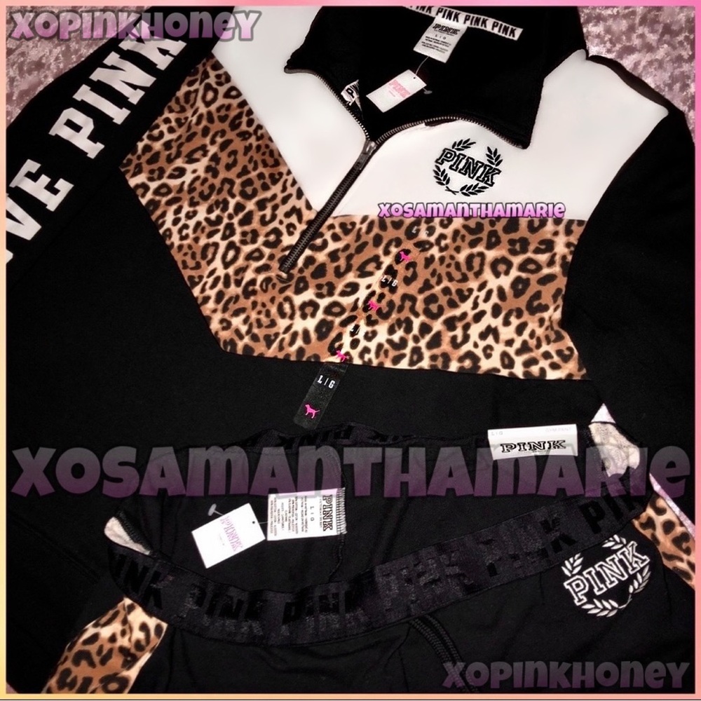 VS PINK Leopard Outfit Set 🖤✨ - Picture 4 of 14